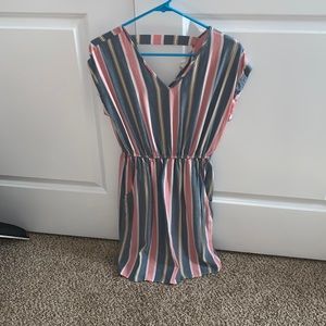 Striped dress with pockets